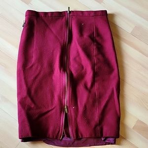 J Crew skirt size 6 maroon excellent condition